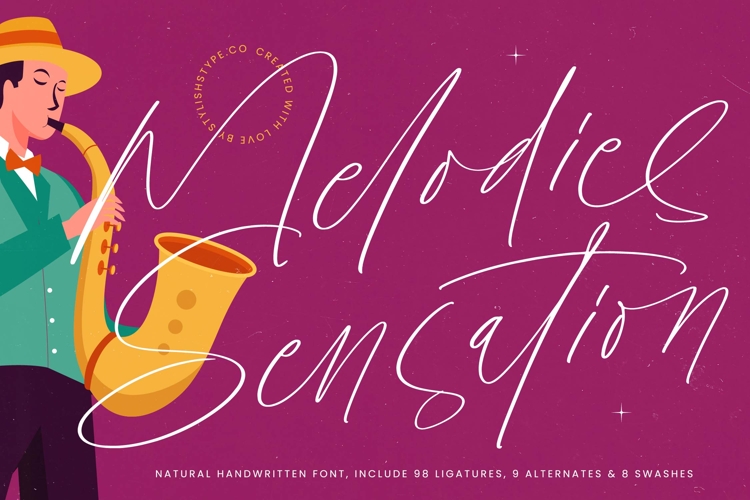 Melodies Sensation - Natural Handwritten Font