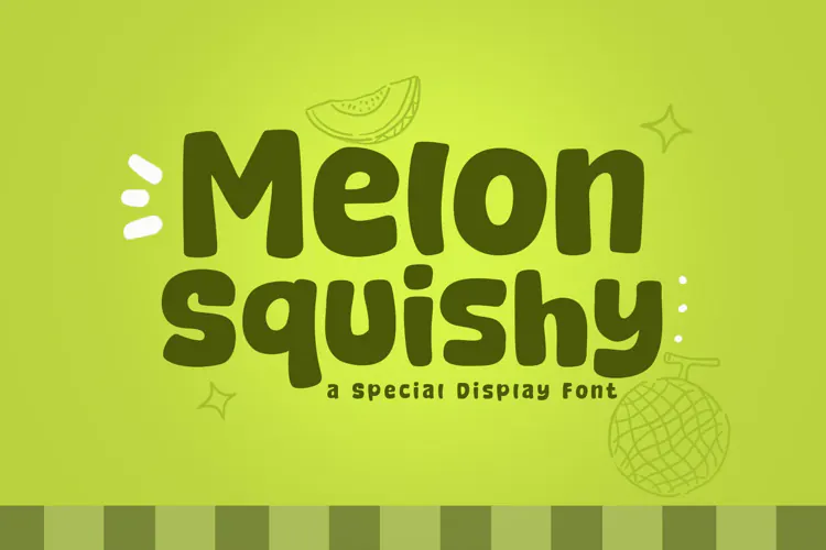 Melon Squishy - A Fun & Cozy Font
