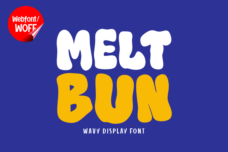 Meltbun | Retro Wave Display Webfont for Modern Websites