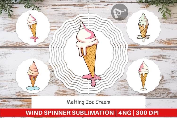 Wind Spinner Melty Ice Cream
