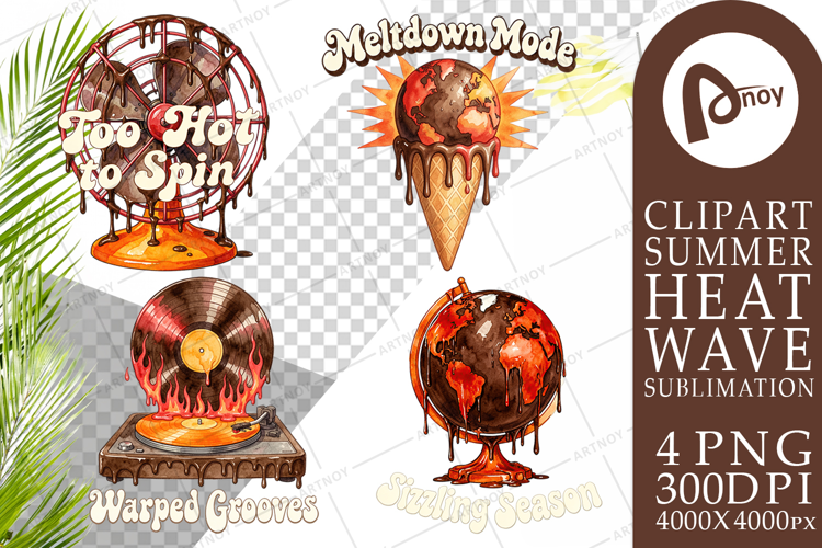 Melting Retro Object 70s Sublimation