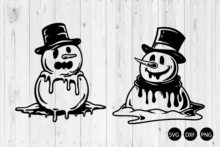 Melting Snowman SVG, Snowman SVG, Christmas SVG