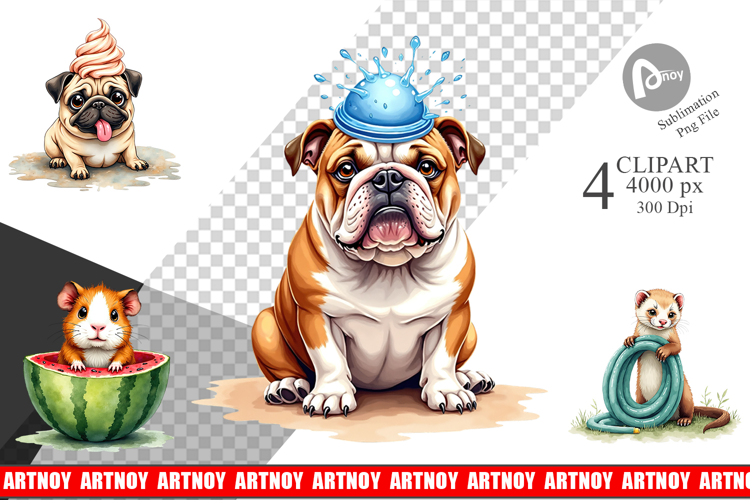 Melting Summer Pets Sublimation