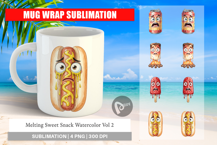 Melting Sweet Snack Mug Wrap