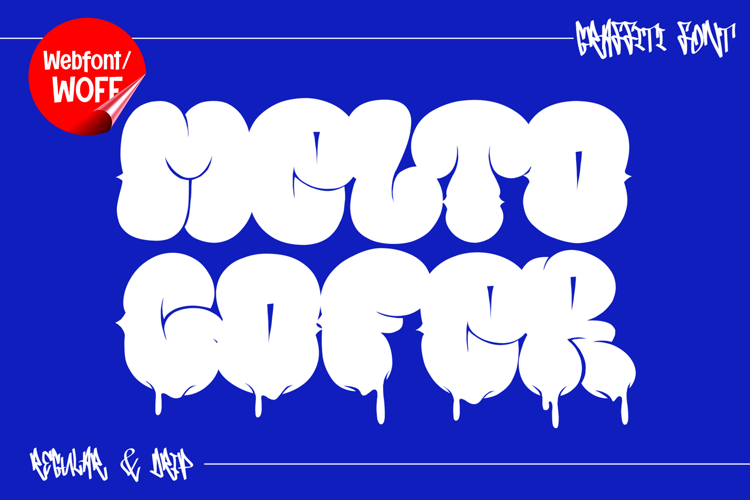 Melto Gofer | Webfont Bubble Graffiti for Websites