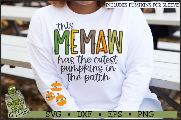 Memaw Pumpkin Patch SVG File example image 1