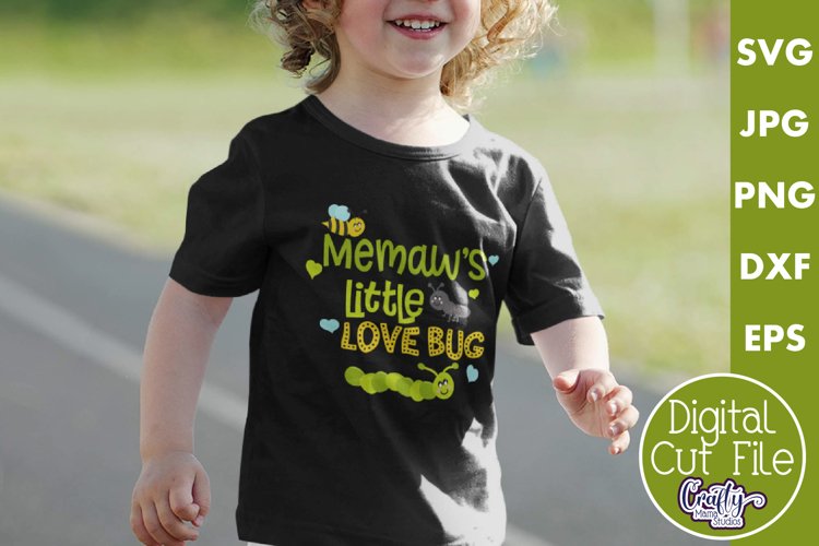 Memaw's Little Love Bug | Memaw Love Svg File example image 1