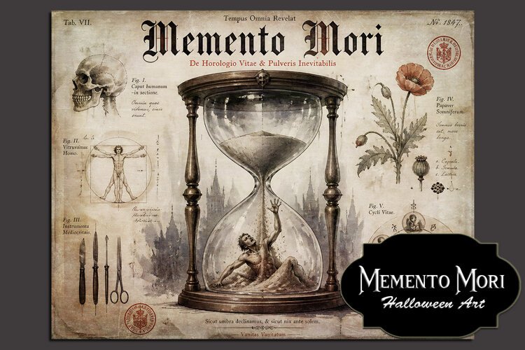 Momento Mori - Halloween Background example image 1