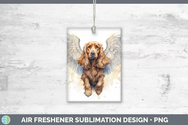 Memorial Cocker Spaniel Air Freshener Sublimation Car Freshe