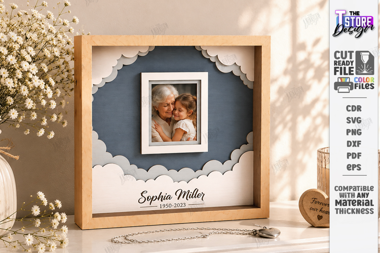 Memorial Photo Frame Laser Cut | Memory Picture Board | CNC
