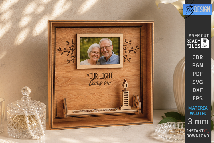 Memorial Photo Frame Laser Cut | Memory Picture Board | CNC