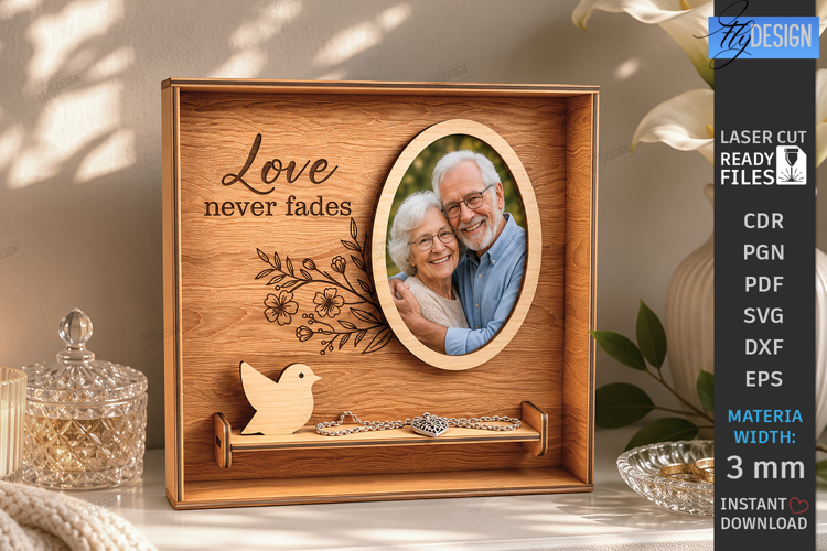 Memorial Photo Frame Laser Cut | Memory Picture Board | CNC