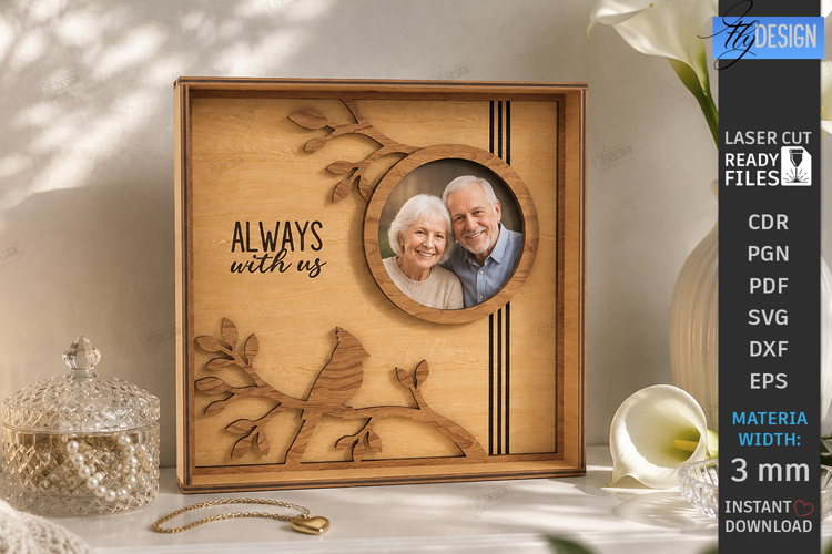 Memorial Photo Frame Laser Cut | Memory Picture Board | CNC