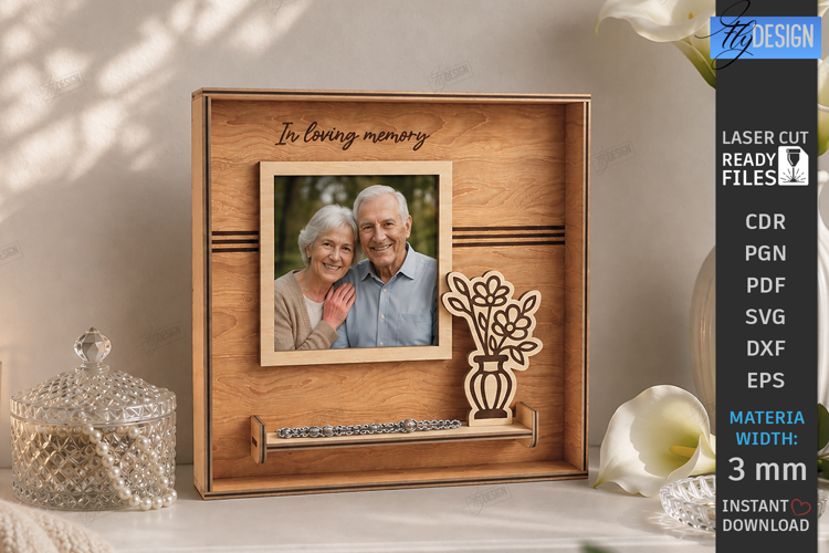 Memorial Photo Frame Laser Cut | Memory Picture Board | CNC