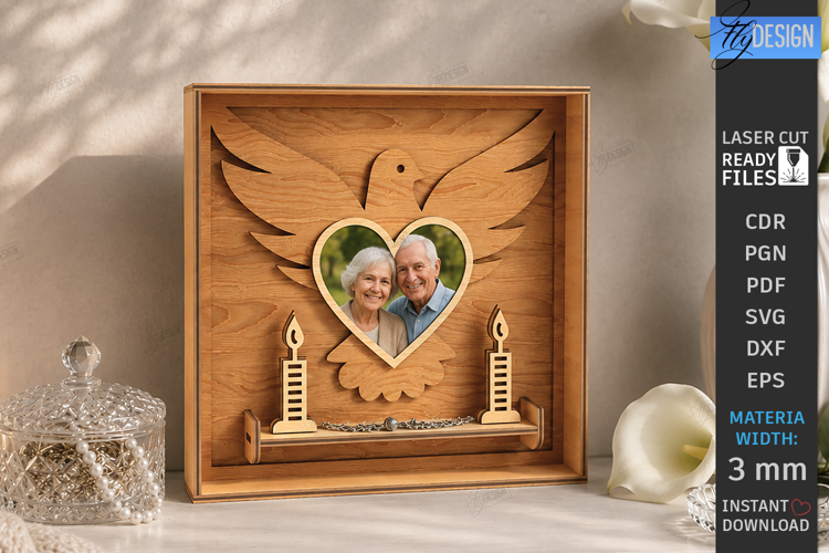 Memorial Photo Frame Laser Cut | Memory Picture Board | CNC