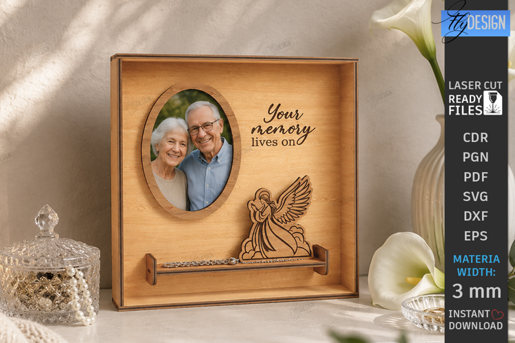 Memorial Photo Frame Laser Cut | Memory Picture Board | CNC
