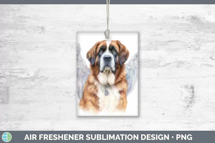 Memorial Saint Bernard Air Freshener Sublimation Car Freshen