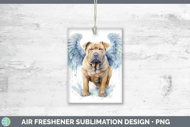 Memorial Shar Pei Air Freshener Sublimation Car Freshener De