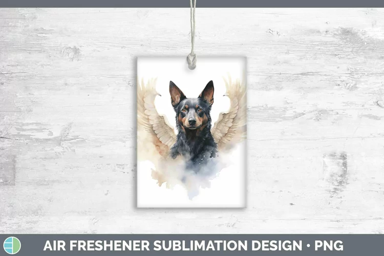 Memorial Watercolor Australian Kelpie Air Freshener Sublimat