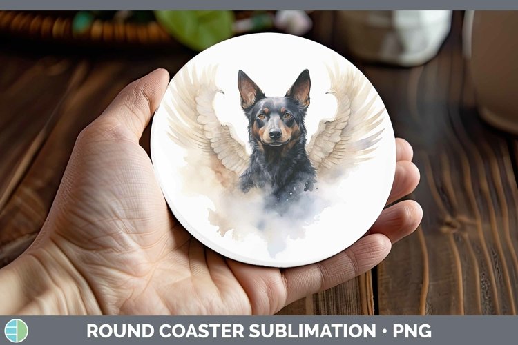 GorgeousMemorial Watercolor Round Coaster design.