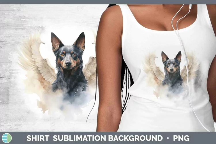 Memorial Watercolor Australian Kelpie Shirt Sublimation Subl