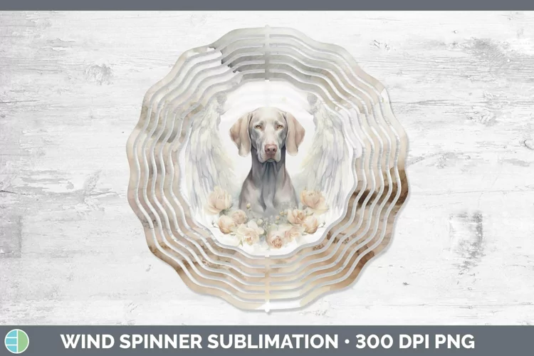 Memorial Weimaraner Wind Spinner Sublimation Spinner Designs