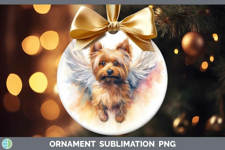 Memorial Yorkshire Terrier Ornament Sublimation Bauble Desig