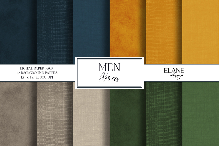 Masculine Digital Paper, Gentlemen Christmas Printable Paper