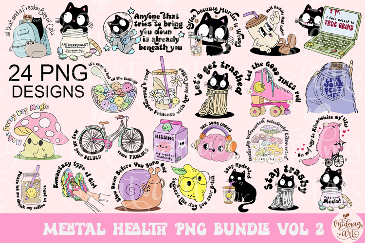 Mental Health Bundle Png Designs