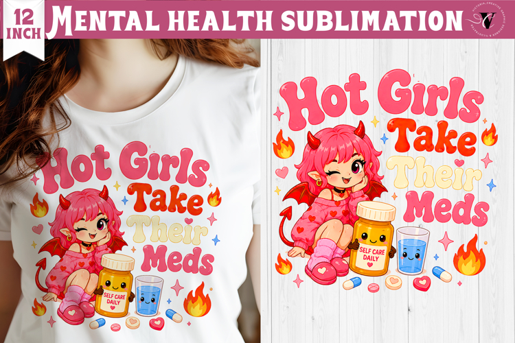 Mental Health Sublimation | Funny Self Care clipart
