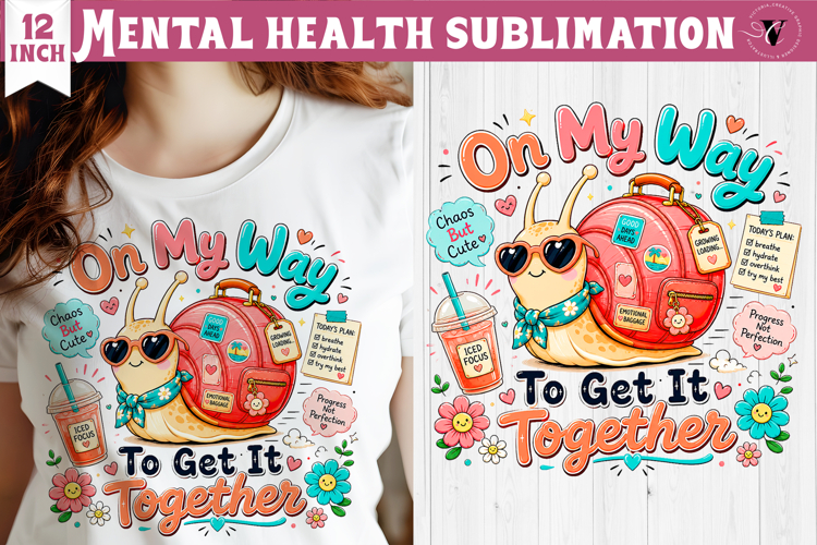 Mental Health Sublimation | Funny Self Care clipart