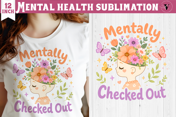 Mental Health Sublimation | Funny Self Care clipart