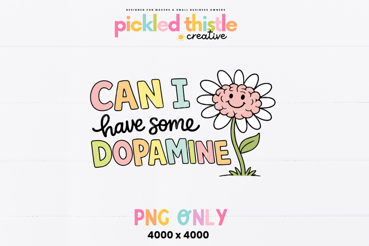 Cute Dopamine Mental Health PNG