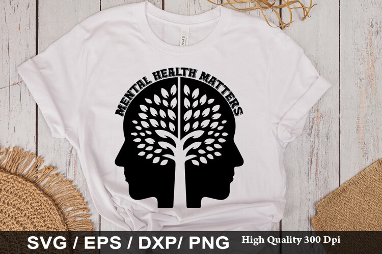 Mental Health Matters SVG -Funny Mental Health Awareness Des example image 1
