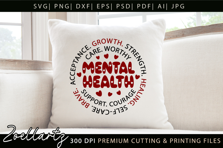 Mental Health SVG Social Anxiety Inspirational T-shirt Mug