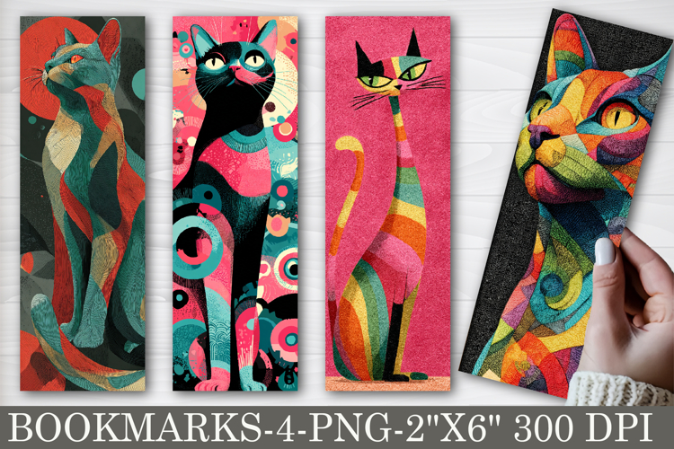 Meow Masterpieces Printable Bookmarks