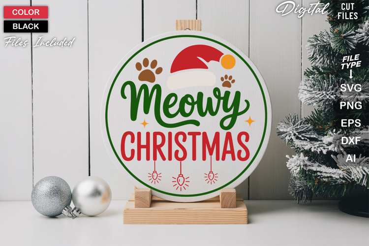 Round Christmas Svg Image 6