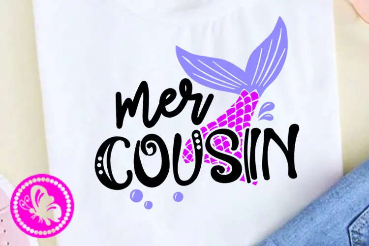 Mermaid Cousin SVG | Mermaid Family Birthday Shirt Design
