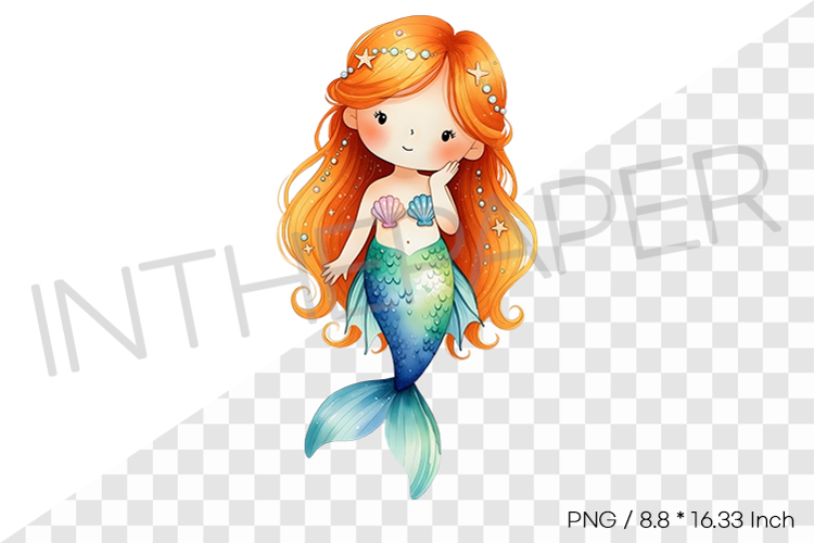 Beautiful Mermaid Drawing