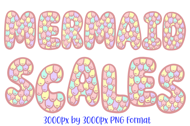 Mermaid Scales Alphabet Lettering Font Dragon Skin ABC PNG