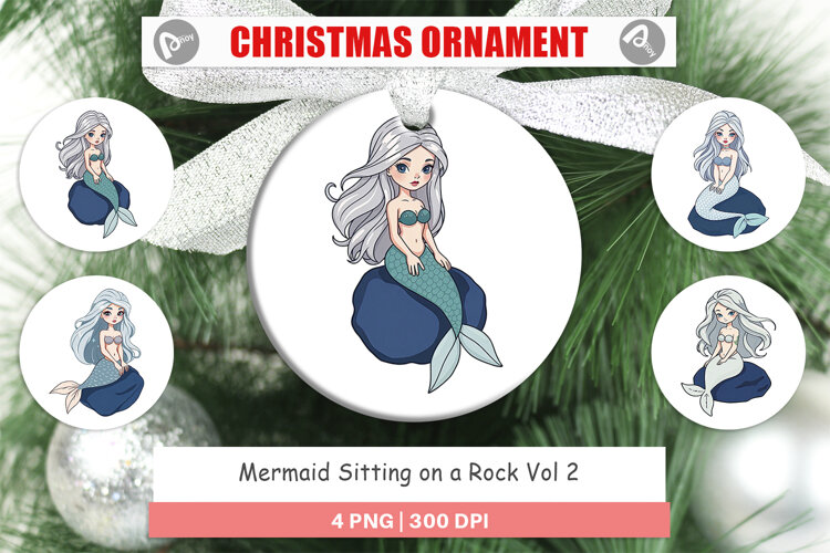 Ornament Mermaid on Rock example image 1