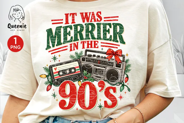 Retro Nostalgic It Was Merrier In The 90s Christmas