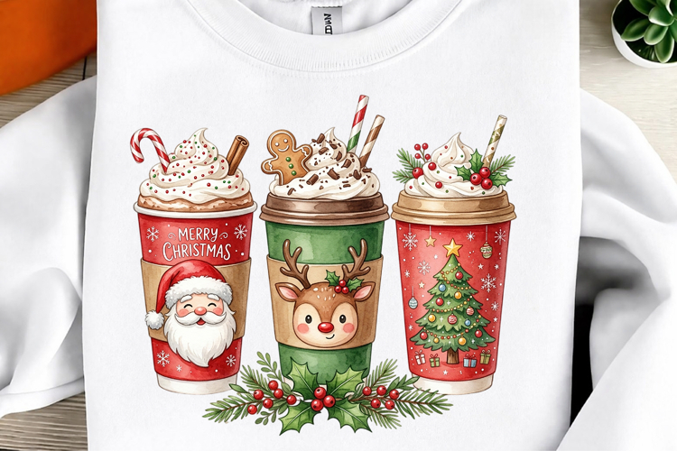 Merrry Christmas Sublimation PNG example image 1
