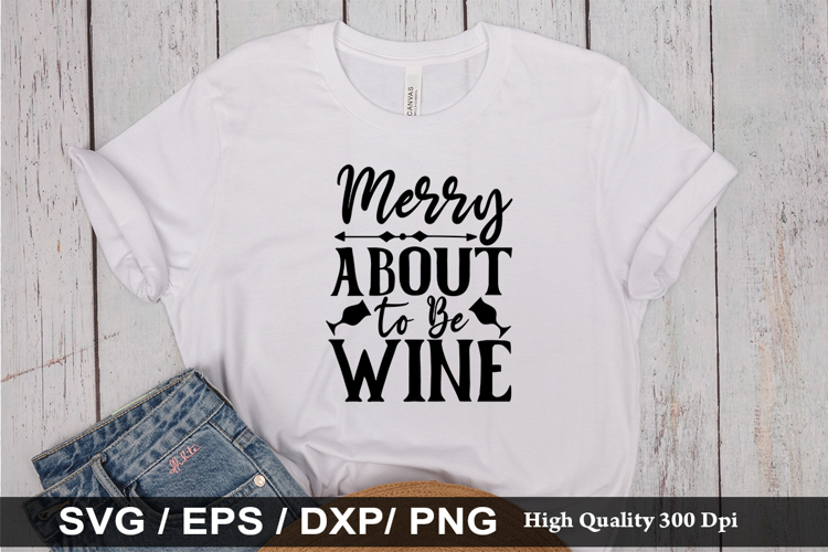 Christmas Wine Svg Image 23