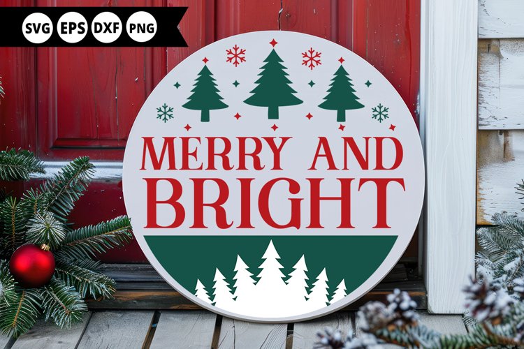 Round Christmas Ornament Svg Image 10