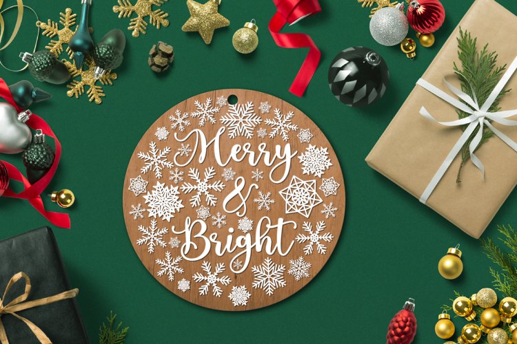 Christmas Round Svg Image 12
