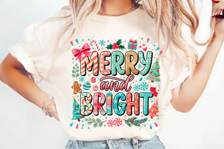 Merry and Bright Png Designs