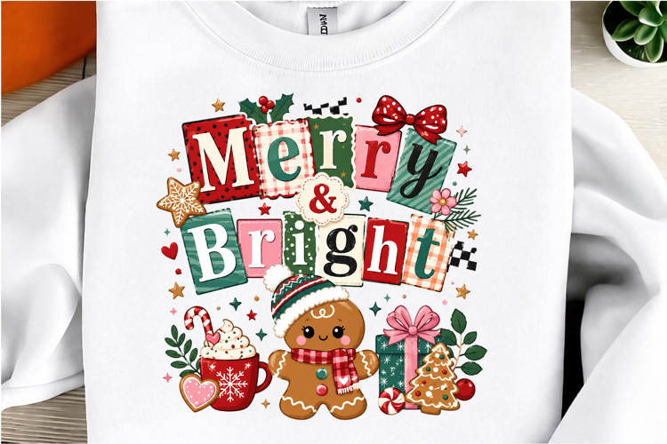 Merry & Bright Gingerbread Cookie