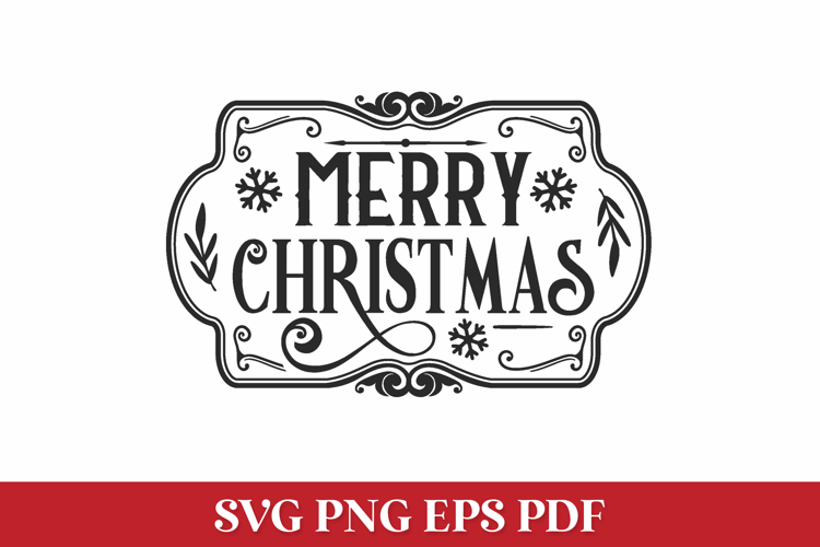 Merry Christmas Farmhouse SVG Quote