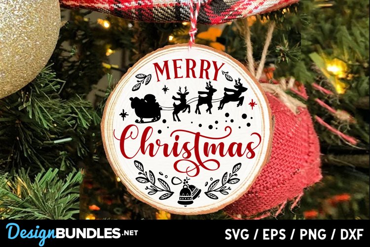 Round Christmas Ornament Svg Image 14